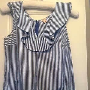 J crew pinstripe blouse